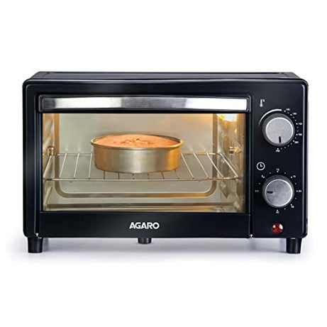 AGARO Marvel 9L Oven Toaster Griller, Cake Baking, Grilling, Toasting, OTG, 800 Watts, (Black).