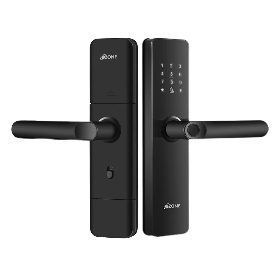 Ozone Smart Digital Biometric Door Locks for Main Door (Standard, Black)