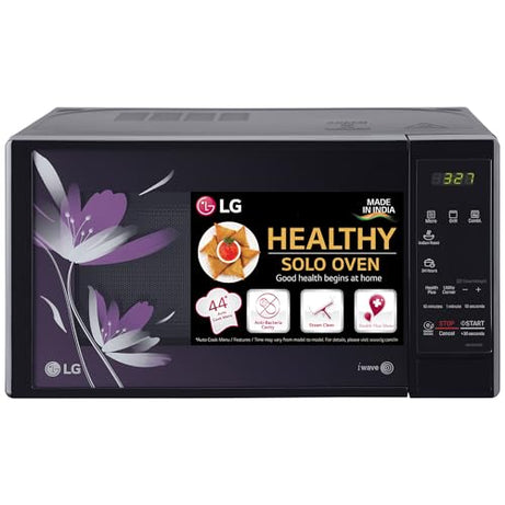 LG 20 L Solo Microwave Oven (MS2043BP, Black, With Health Plus Menu & Steam Clean)