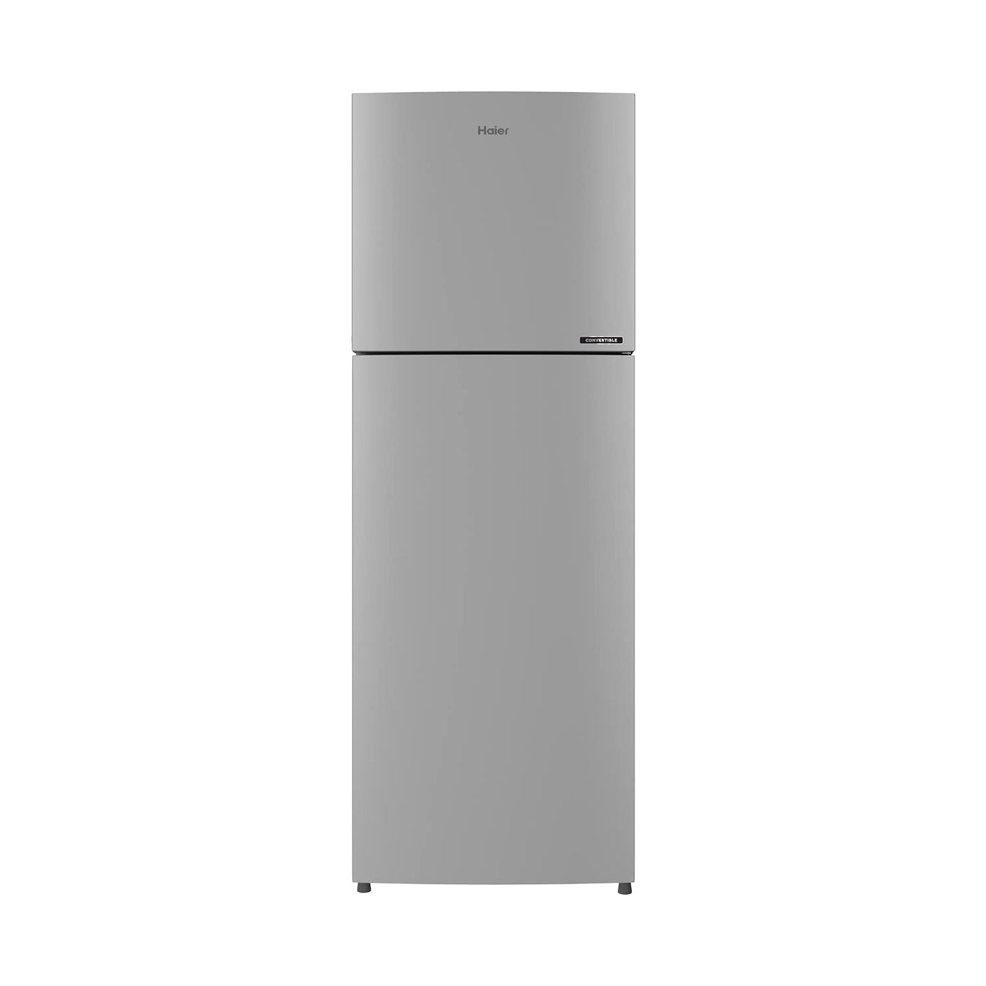 Haier 278 L 3 Star Double Door Frost Free Refrigerator Appliance, Twin Inverter Technology (HEF-27TMS, Moon Silver,Convertible, 2022 Model)