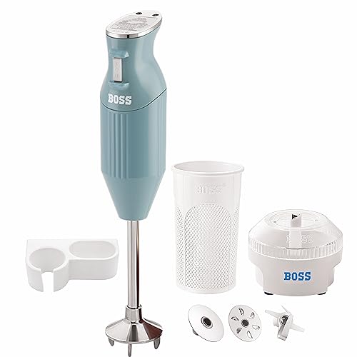 BOSS Stainless Steel Big Boss Portable Hand Blender | Powerful 275 Watts Motor | 5 Years Warranty* First In India | Variable Speed Control | Isi-Marked, Blue