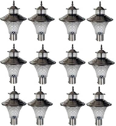 Vansh Traders Outdoor Gate Light Pack Of 12 - Glass