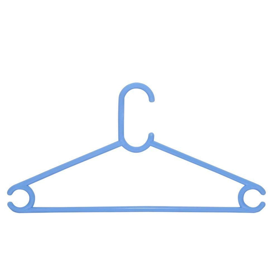 MeeTo Plastic Clothes Hanger Space Saving Hangers for Wardrobe (Pack of 10)