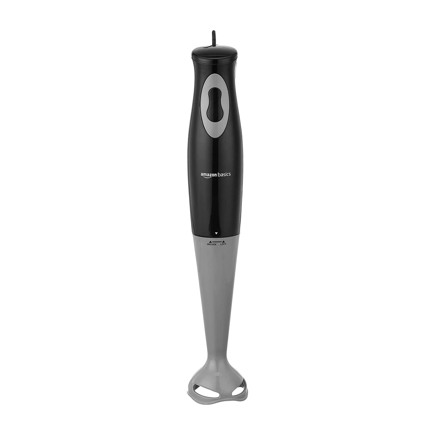 Amazon Basics 300 W Hand Blender with Detachable Stem and In-Built Cord Hook, ISI-Marked, Black