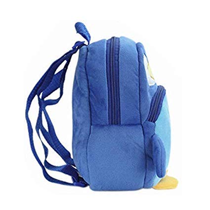 blue tree Soft Toy School Bag Backpack for Kids 3 to 5 Years, Girls, Boys, Best Birthday Gift for Kids/School Bag (Penguin (Blue))