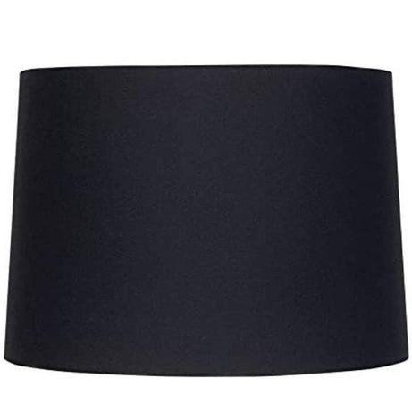 Indian Pride Nautical Drum Lamp Shade, 12" Inches, Cotton Fabric (Black)