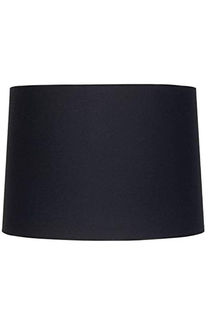 Indian Pride Nautical Drum Lamp Shade, 12" Inches, Cotton Fabric (Black)