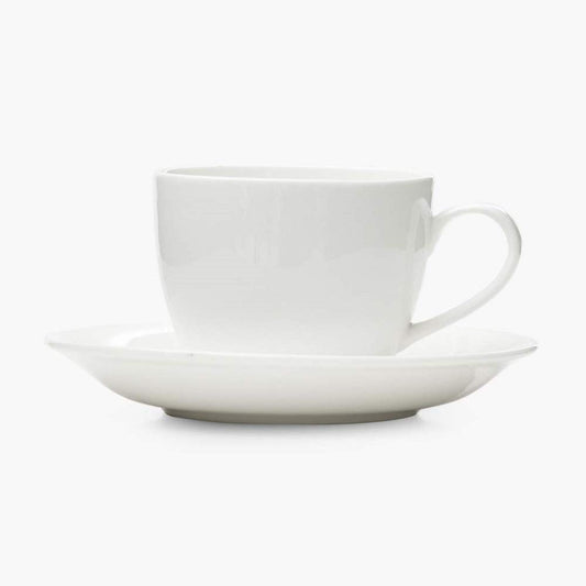 Ezra Premium Tea & Coffee Cup & Saucer Opalware Set of 12 Pieces (6 Cups & 6 Saucers)