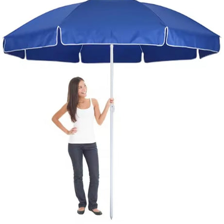 RAINPOPSON Garden Umbrella Without Stand 7Ft Outdoor Big Size for Garden,Shop,Hotel,Restudent (Blue) H17