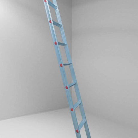 Ladder for Home Single Aluminium Step Ladder 9 Steps | Heavy Duty Anti Skid Wide Steps with Long Durability | Premium Extra Strong Ladder for Home and Kitchen (10 Feet Hight) (9 Step)