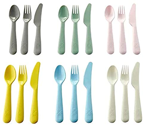 Ikea Plastic Kalas - Ikea - 18-Piece Cutlery Set, Mixed Colours Assorted Colours