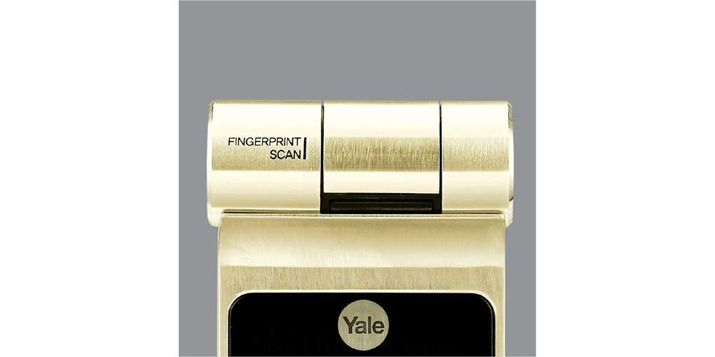 Yale YDR 41 Smart Lock for Sliding Door/Double Door (Rim Lock), Biometric