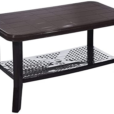 Cello Oasis Plastic Centre Table/Coffee Table (Ice Brown)