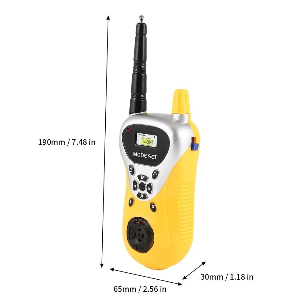 VGRASSP Walkie Talkie Toys for Kids 2 Way Radio Toy for 3-12 Year Old Boys Girls, Up to 20 Meter Outdoor Range Yellow