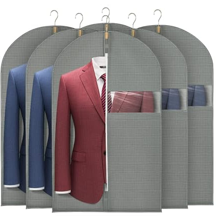 RAAHII 2 piece Blazer cover, coat covers with zip for wardrobe storage of suit, jacket, garments, sweaters, saree,Shirt pant organizer