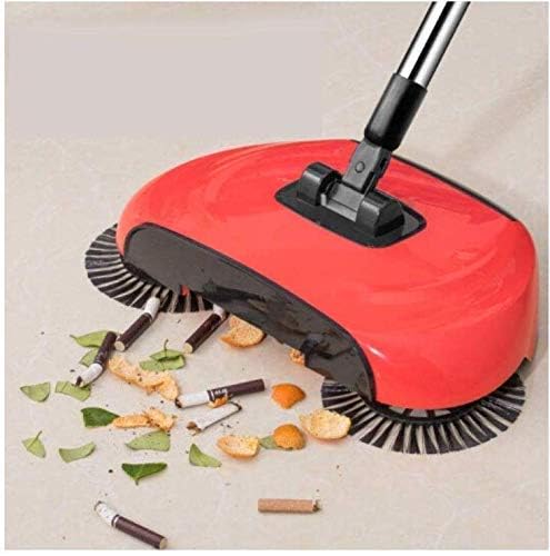 PRIMIL 360 Degree Plastic Swivel Cordless Sweep Drag All-in-1 Sweeper Mop Auto Spin Hand Push Sweeping Broom Floor Dust Cleaning Sweeper