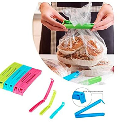 IONIX Pouch Sealing Clips, Pack of 18, air Tight Clips, Plastic Sealer, Bag Clips for Kitchen, Plastic Snack Seal Sealing Bag Clips Vacuum Sealer, Multi-Color