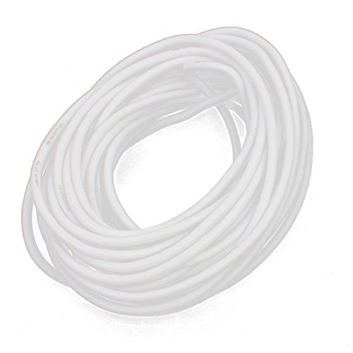 PRAV® 18AWG Gauge Flexible Stranded Copper Cable Silicone Wire White 5M Length for RC