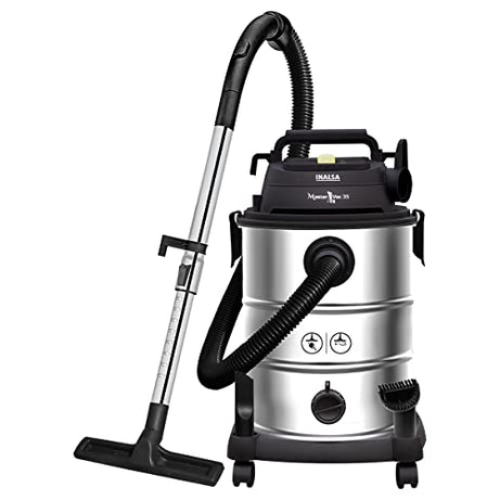 INALSA Wet and Dry Vacuum Cleaner for Home,35 ltr Capacity,1700 W, 22 kPa Suction,Blower Function,2 Yr Warranty, HEPA Filter, House Cleaning Machine,Industrial Vacuum Cleaner Heavy duty(MasterVac 35)