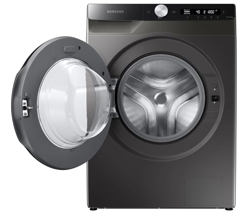 Samsung 8 kg, 5 star, Eco Bubble Technology, AI Control, Wi-Fi, Fully-Automatic Front Load Washing Machine (WW80T504DAX1TL, Hygiene Steam, Inox)