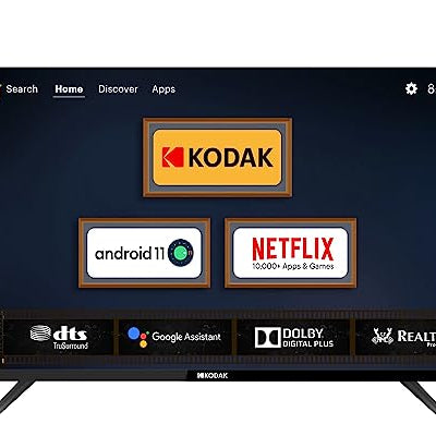 Kodak 80 cm (32 inches) 9XPRO Series HD Ready Certified Android LED TV 329X5051 (Black)