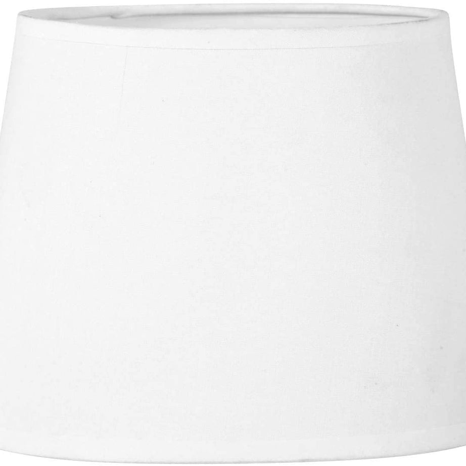 AMIR HANDICRAFTS Off White Drum and Taper Lamp Shade (12 Inch Drum Shade) White Color Pack of 1