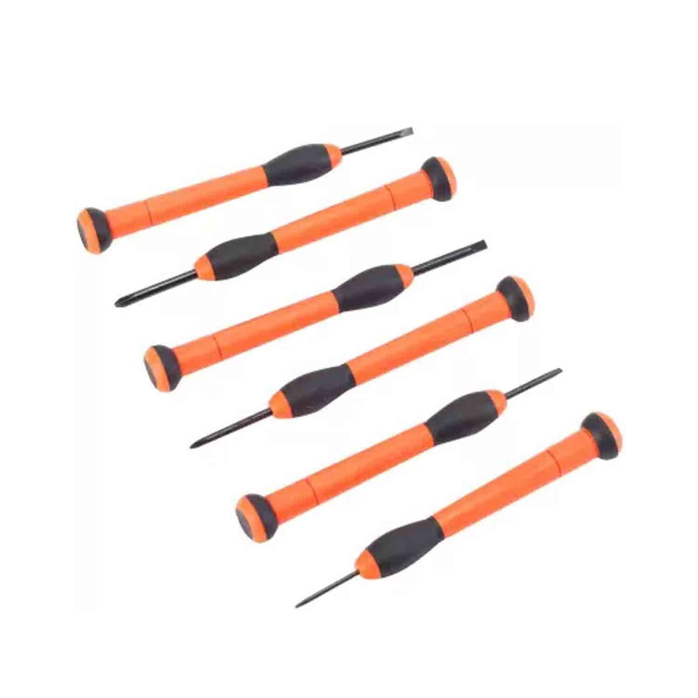 Taparia PSFP-6 Precision Screw Driver Set, Orange & Black, 6 Pieces