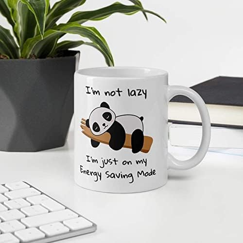 BJ ART Ceramic '' I Am Not Lazy Pnrinted Coffee Mug Colorful Awesome Design|Gifitng Mug For Loved Ones|Birthday Gift|- 1 Piece, Multicolour, 325 Ml Art-680