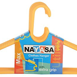 Nayasa Set of 6 Hangers|Cloth Hanger |Dress Hangers |Yellow