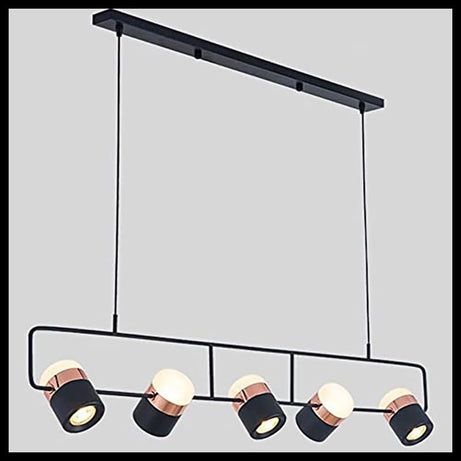 Smartway®- Chandelier for living room,modern,dining table,hall,hanging ceiling light,pendant lamp, 85 Watt Captain Black,Smart Voice Assist (Google, Alexa), App Control