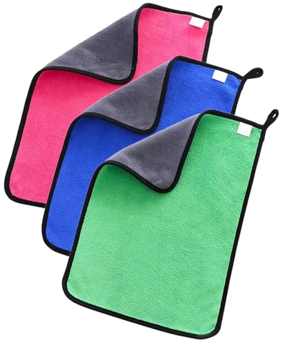 GLUN® Microfiber Cloth 40x30 cm 240 GSM Multipurpose Cloths, Kitchen Cleaning Cloth, Microfiber Towels (Pack of 2)