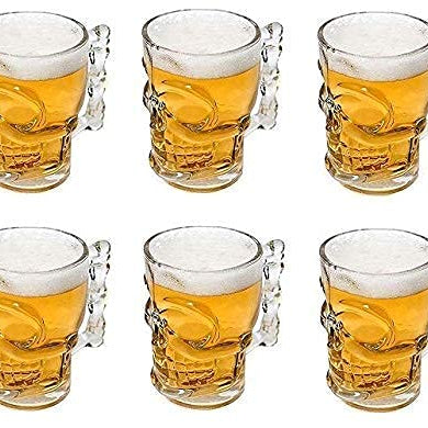 Raghavendra Sarkar® Classic Skull Shape Design Beer Mug (540 ML) (6)