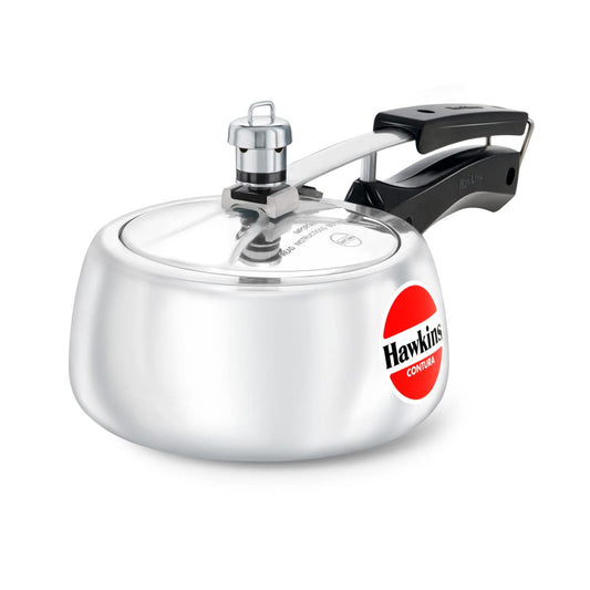 Hawkins 1.5 Litre Contura Pressure Cooker, Handi Inner Lid Cooker, Silver (HC15)