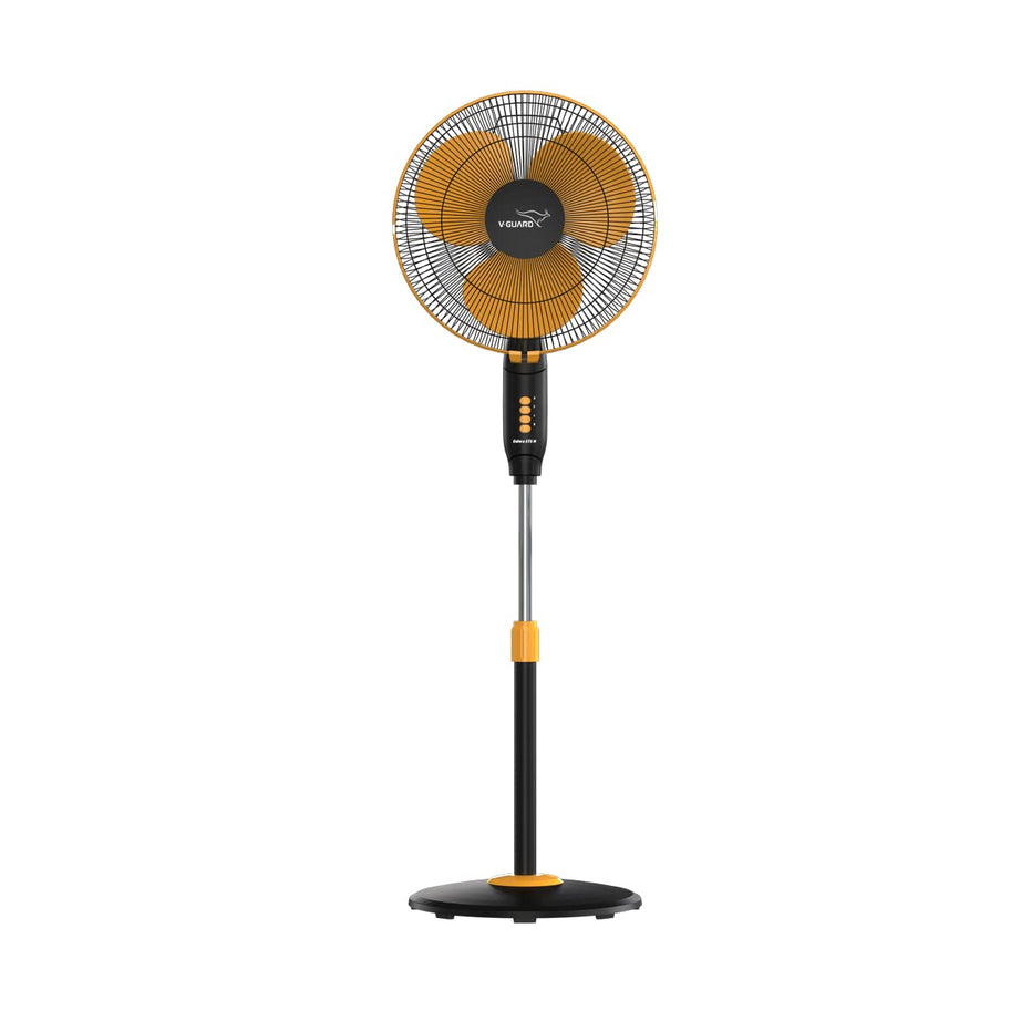 V-Guard Esfera STS N Pedestal Fan (1350 RPM) | 40 CM (400mm) Sweep | ABS Body | 2 Year Warranty (Orange Black)