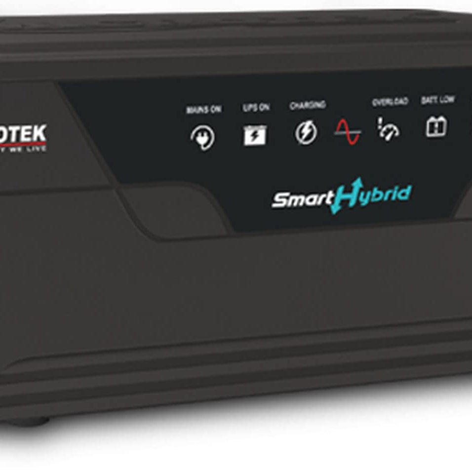 Microtek Smart Hybrid 1075 Digital & Sine Wave 950VA/12V Inverter, Support 1 Battery with 2 Year Warranty for Home, Office & Shops