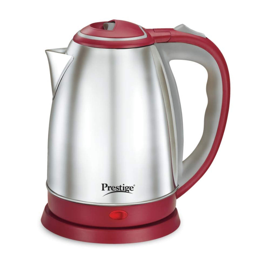 Prestige Stainless Steel 1.5 Litre Kettle 1500-Watts, Red