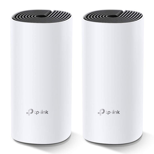 TP-Link Deco M4 Dual_Band Whole Home Mesh Wi-Fi System, Seamless Roaming and Speedy (AC1200) Mbps, Work with Amazon Echo/Alexa, Router and Wi-Fi Booster, Parent Control Router, Pack of 2, White