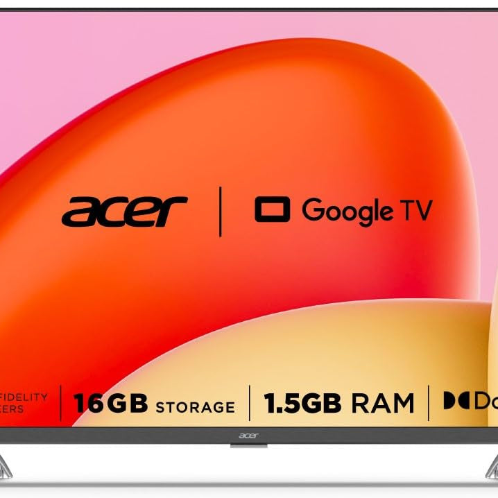 Acer 100 cm (40 inches) Advanced I Series Full HD Smart LED Google TV AR40GR2841FDFL (Black)