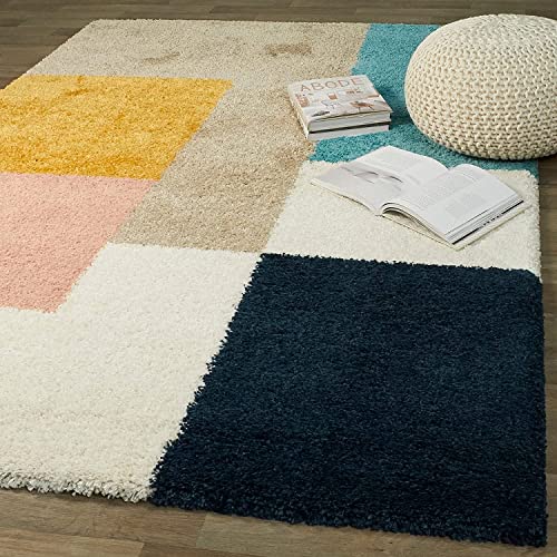 AYAZ CARPET Super Soft Carpet for Living Room Anti Skid shag Rug Handmade Collection. with 2 Inches Pile Height. Size 2x5 Feet (Runner)