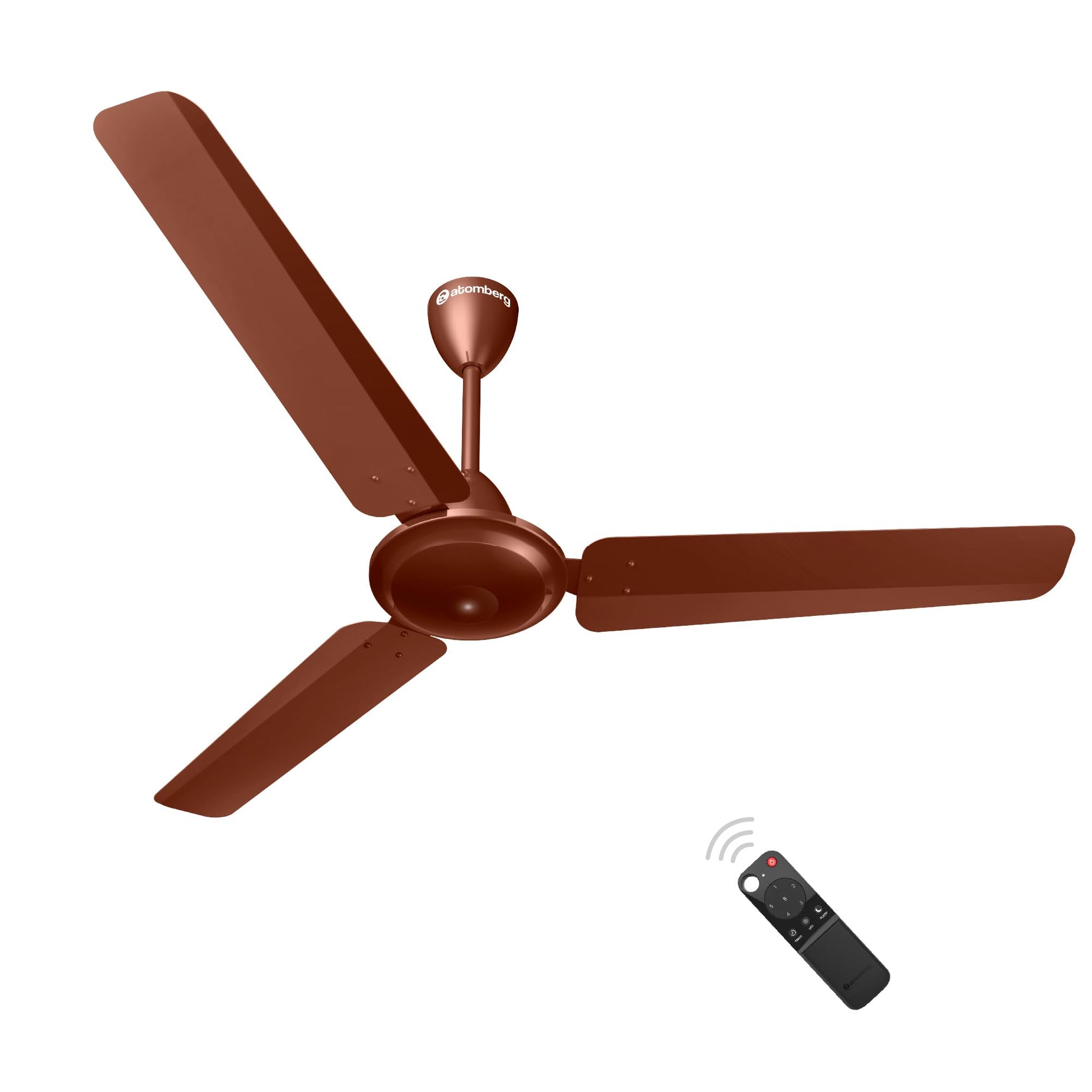 atomberg Ameza 1200mm BLDC Ceiling Fan with Remote Control | BEE 5 star Rated Energy Efficient Ceiling Fan | High Air Delivery | 1+1 Year Warranty (Gloss Brown)