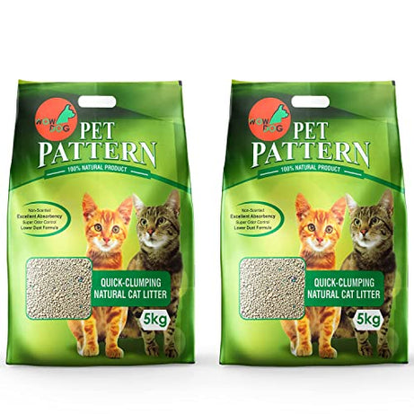 WOW DOG CatSpot Cat Litter 10 KGS -Scoopable Smart Bentonite (for Multiple Cats)