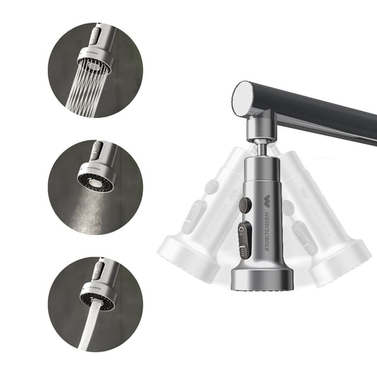 WaterScience Tap Extender for Kitchen Sink - Wide | Upto 80% Water Saving | 360 Degree Rotation | Water Saving Nozzle