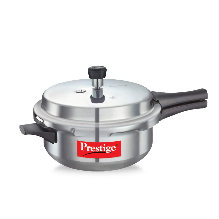 Prestige Popular Senior Aluminium Outer Lid Deep Pan, 6 Litres, Silver