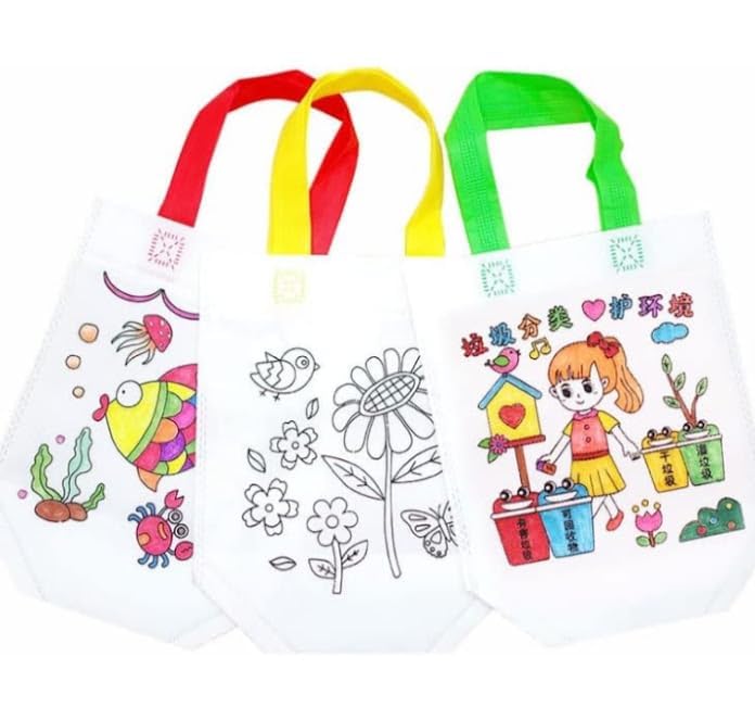 TERA 13 Birthday Gift Bag For Kids (12 Pcs) Return Gifts Carry Bag For Girls, Shopping Bag, Multipurpose Bag, Gift Bag, Painting Coloring Bag For Boys, Carry Bag For Girls & Kids