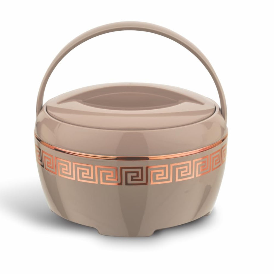 Asian Marco Inner Steel Casserole, 1800 ml, Rose Beige |PU Insulated| BPA Free | Odour Proof| Food Grade | Easy to Carry | Easy to Store | Ideal for Chapatti | Roti | Serving Casserole