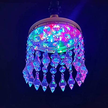 Alila Colour Changing Flickering Diamond Led Bulb Light For Home Night Temple Decoration Lamp (Multicolour Jhumar, 6.5 Inches, B22, Pack Of 1) - 3 Watts, Watt