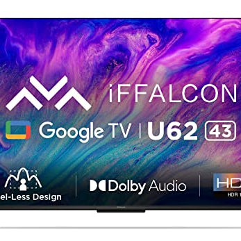 iFFALCON 108 cm (43 inches) 4K Ultra HD Smart LED Google TV iFF43U62 (Black)