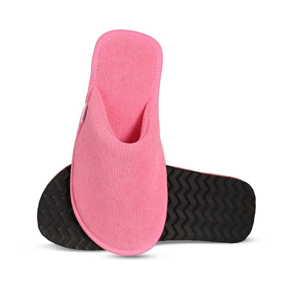 MIFUZI Kids' Home Slippers For Boys Girls Unisex Kids Child Age 2 Years 3, 4, 5, 6, 7, 8, 9, 10 Years Age Soft Warm Cloth Indoor Winter House Inside Use Slippers Chappal (Pink, 3 Years)