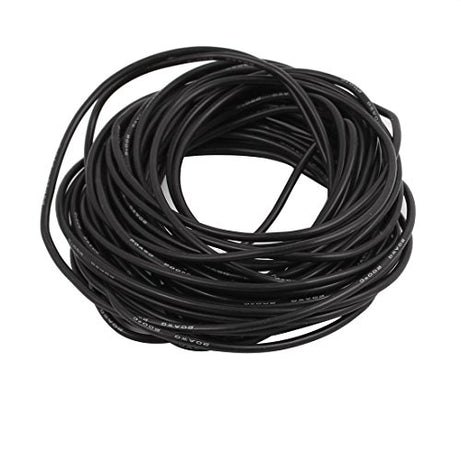 OROOBA® 7 Meter 20AWG Black Gauge Flexible Stranded Copper Cable Silicone Wire for RC