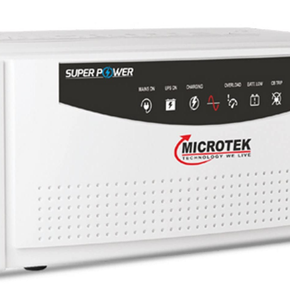 Microtek Super Power 1100 Advanced Digital 950VA/12V Inverter, Support 1 Battery with 2 Year Warranty for Home, Office & Shops